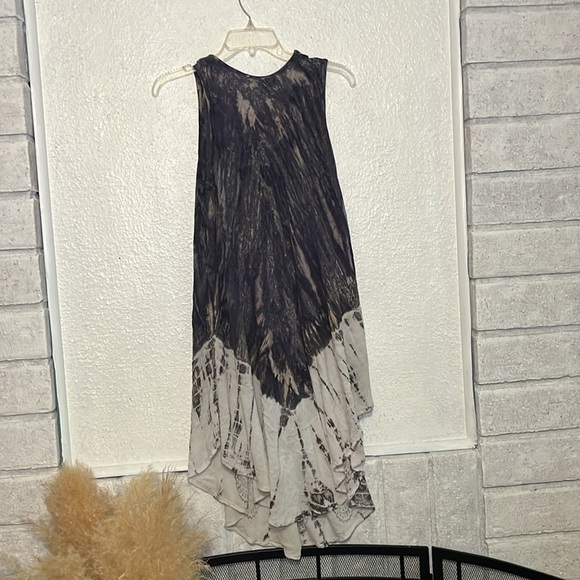 Ana & Rose dark, purple, and Paisley bottom sheer  dress one size - Picture 5 of 7